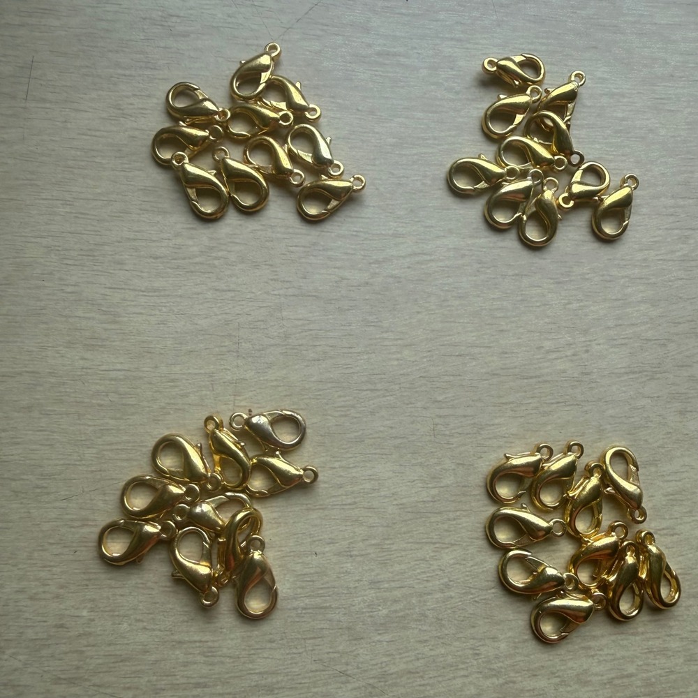 Unbranded Lobster Claw Clasps Unisex OS Gold New Jewelry Making Findings 100pc - Picture 2 of 8